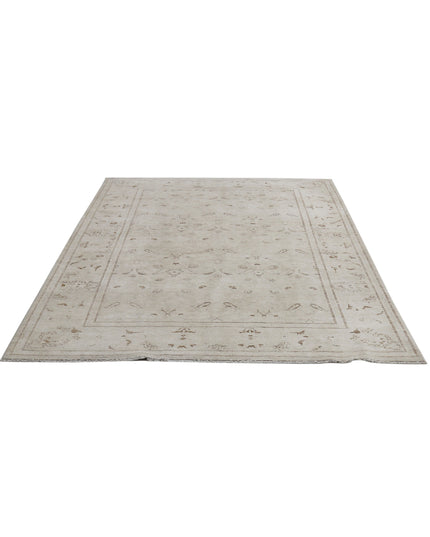 Serenity 6' 0" X 8' 0" Hand Knotted Wool Rug 6' 0" X 8' 0" (183 X 244) / Grey / Wool