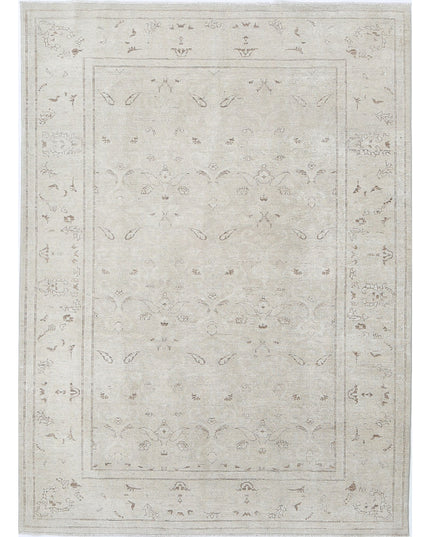 Serenity 6' 0" X 8' 0" Hand Knotted Wool Rug 6' 0" X 8' 0" (183 X 244) / Grey / Wool