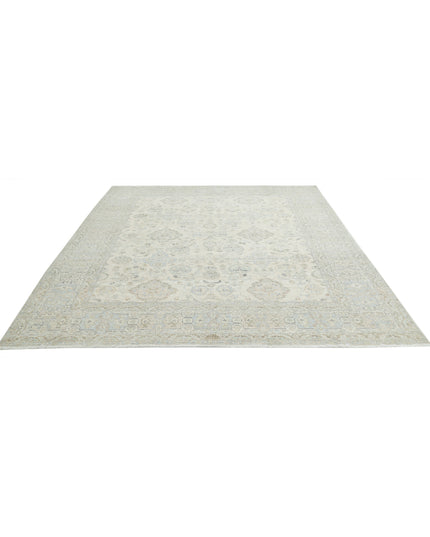 Serenity 8' 1" X 9' 8" Hand Knotted Wool Rug 8' 1" X 9' 8" (246 X 295) / Ivory / Wool