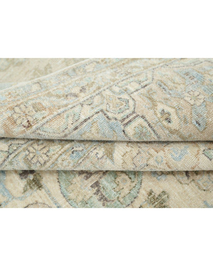 Serenity 8' 1" X 9' 8" Hand Knotted Wool Rug 8' 1" X 9' 8" (246 X 295) / Ivory / Wool