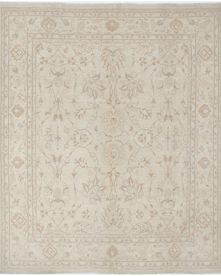 Serenity 8' 1" X 9' 8" Hand Knotted Wool Rug 8' 1" X 9' 8" (246 X 295) / Ivory / Wool