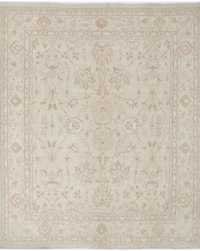 Serenity 8' 1" X 9' 8" Hand Knotted Wool Rug 8' 1" X 9' 8" (246 X 295) / Ivory / Wool