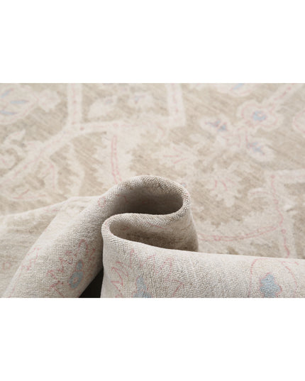 Serenity 6' 5" X 25' 10" Hand Knotted Wool Rug 6' 5" X 25' 10" (196 X 787) / Ivory / Wool