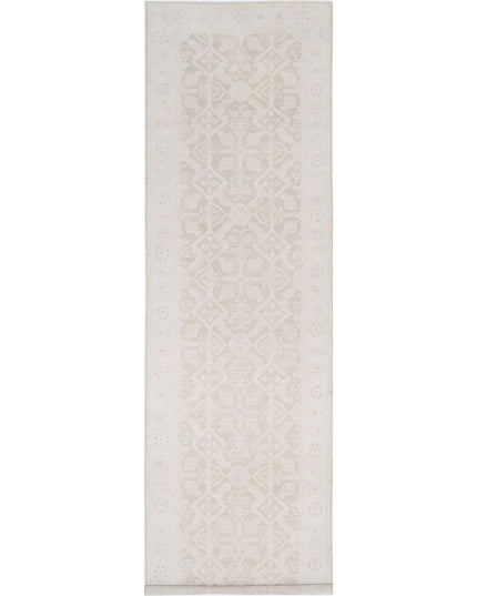Serenity 6' 5" X 25' 10" Hand Knotted Wool Rug 6' 5" X 25' 10" (196 X 787) / Ivory / Wool