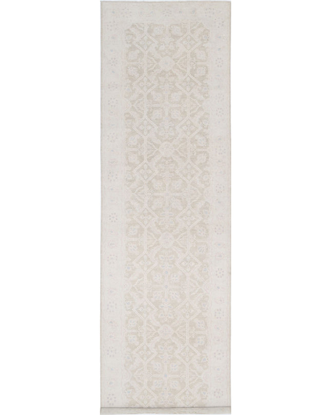Serenity 6' 5" X 25' 10" Hand Knotted Wool Rug 6' 5" X 25' 10" (196 X 787) / Ivory / Wool