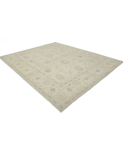 Serenity 8' 1" X 9' 8" Hand Knotted Wool Rug 8' 1" X 9' 8" (246 X 295) / Ivory / Wool