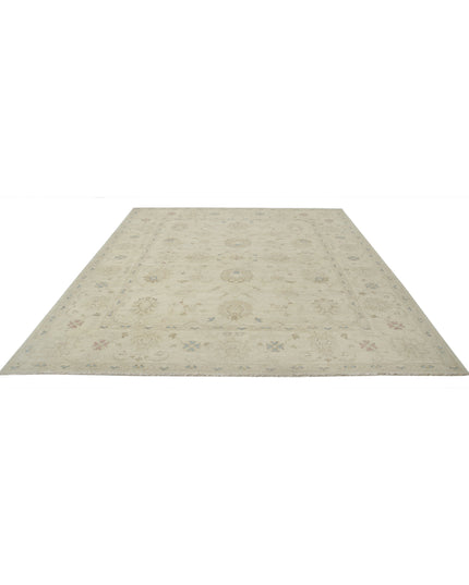 Serenity 8' 1" X 9' 8" Hand Knotted Wool Rug 8' 1" X 9' 8" (246 X 295) / Ivory / Wool