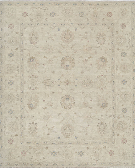Serenity 8' 1" X 9' 8" Hand Knotted Wool Rug 8' 1" X 9' 8" (246 X 295) / Ivory / Wool