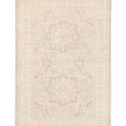 Serenity 4' 1" X 6' 4" Hand Knotted Wool Rug 4' 1" X 6' 4" (124 X 193) / Lilac / Wool