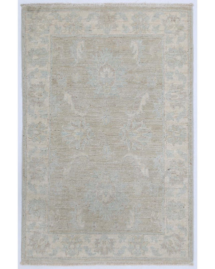 Serenity 2' 2" X 3' 4" Hand Knotted Wool Rug 2' 2" X 3' 4" (66 X 101) / Taupe / Wool