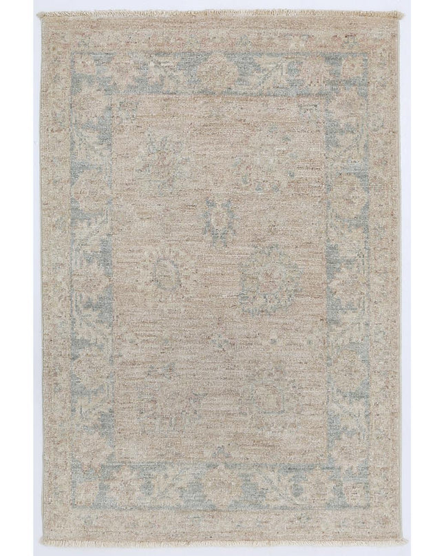 Serenity 2' 1" X 3' 1" Hand Knotted Wool Rug 2' 1" X 3' 1" (63 X 94) / Taupe / Wool