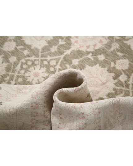 Serenity 11' 11" X 14' 5" Hand Knotted Wool Rug 11' 11" X 14' 5" (363 X 440) / Green / Wool