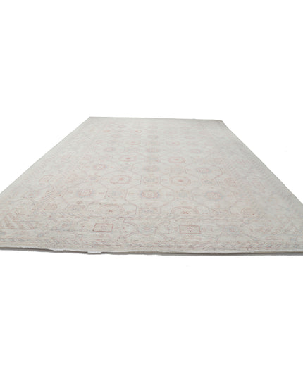 Serenity 12' 0" X 17' 3" Hand Knotted Wool Rug 12' 0" X 17' 3" (366 X 526) / Ivory / Wool