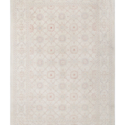 Serenity 12' 0" X 17' 3" Hand Knotted Wool Rug 12' 0" X 17' 3" (366 X 526) / Ivory / Wool