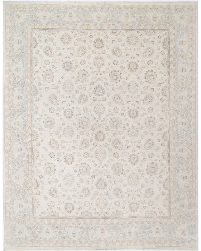 Serenity 11' 10" X 14' 10" Hand Knotted Wool Rug 11' 10" X 14' 10" (361 X 452) / Ivory / Wool