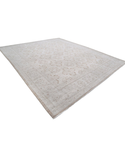 Serenity 12' 0" X 13' 11" Hand Knotted Wool Rug 12' 0" X 13' 11" (366 X 424) / Taupe / Wool