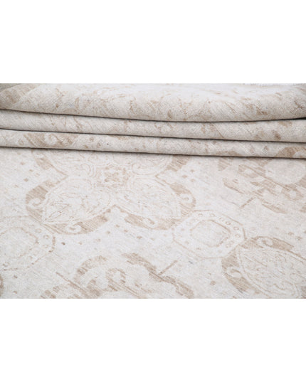 Serenity 12' 0" X 13' 11" Hand Knotted Wool Rug 12' 0" X 13' 11" (366 X 424) / Taupe / Wool