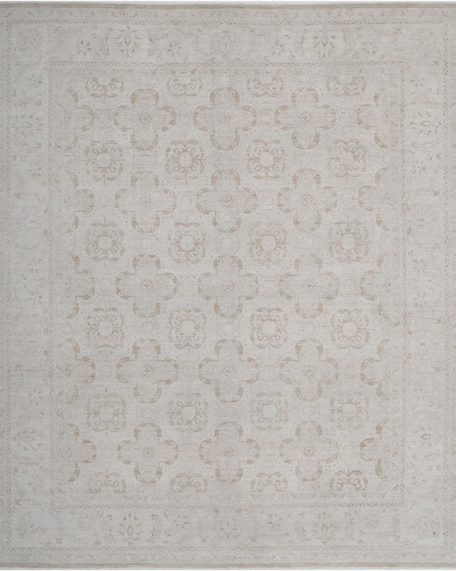 Serenity 12' 0" X 13' 11" Hand Knotted Wool Rug 12' 0" X 13' 11" (366 X 424) / Taupe / Wool
