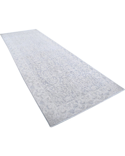 Serenity 4' 9" X 12' 9" Hand Knotted Wool Rug 4' 9" X 12' 9" (145 X 389) / Grey / Wool