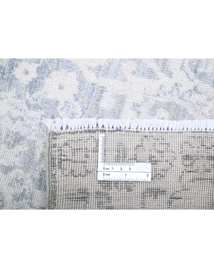 Serenity 4' 9" X 12' 9" Hand Knotted Wool Rug 4' 9" X 12' 9" (145 X 389) / Grey / Wool