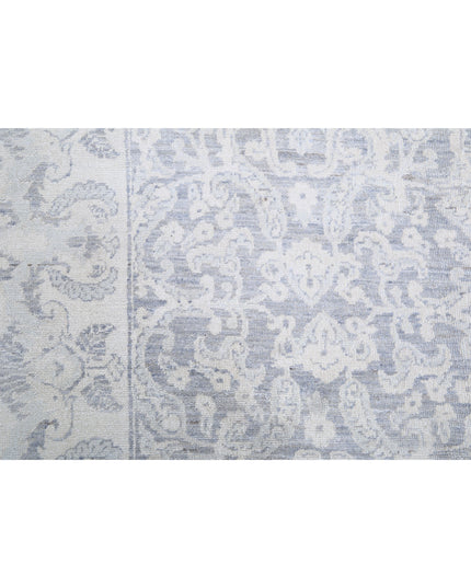 Serenity 4' 9" X 12' 9" Hand Knotted Wool Rug 4' 9" X 12' 9" (145 X 389) / Grey / Wool