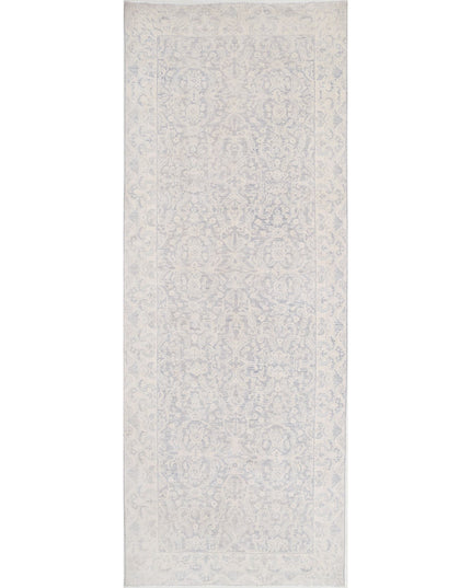 Serenity 4' 9" X 12' 9" Hand Knotted Wool Rug 4' 9" X 12' 9" (145 X 389) / Grey / Wool