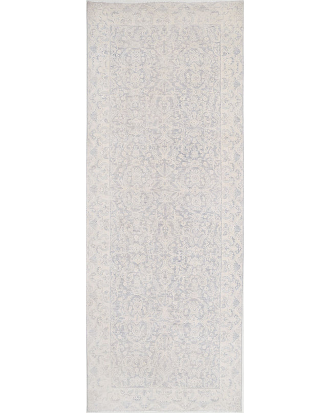 Serenity 4' 9" X 12' 9" Hand Knotted Wool Rug 4' 9" X 12' 9" (145 X 389) / Grey / Wool