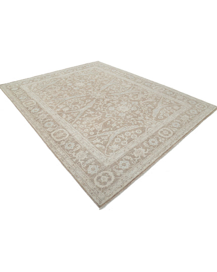 Serenity 8' 3" X 10' 4" Hand Knotted Wool Rug 8' 3" X 10' 4" (251 X 315) / Brown / Wool