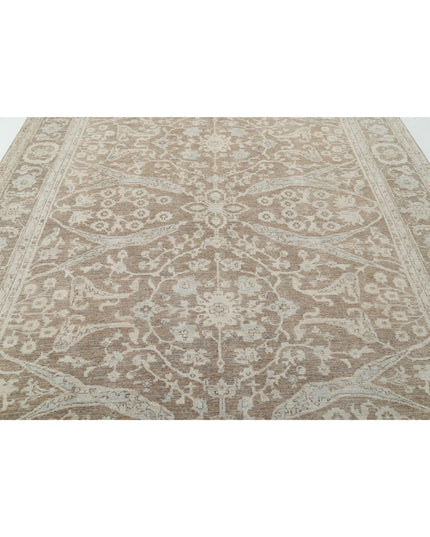 Serenity 8' 3" X 10' 4" Hand Knotted Wool Rug 8' 3" X 10' 4" (251 X 315) / Brown / Wool