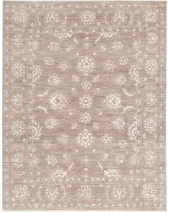 Serenity 7' 8" X 10' 2" Hand Knotted Wool Rug 7' 8" X 10' 2" (234 X 310) / Taupe / Wool