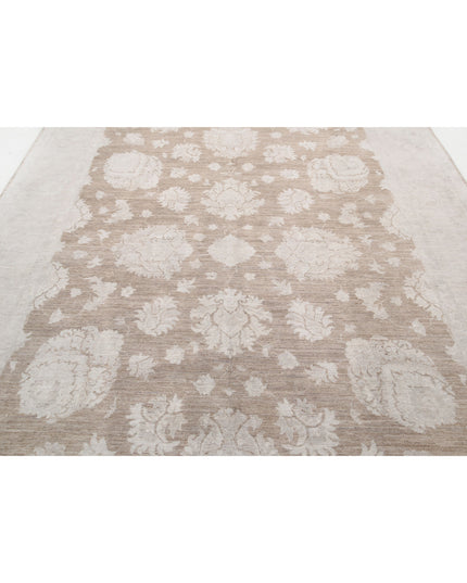 Serenity 7' 11" X 10' 6" Hand Knotted Wool Rug 7' 11" X 10' 6" (241 X 320) / Taupe / Wool