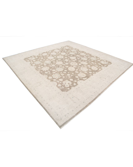 Serenity 9' 7" X 9' 7" Hand Knotted Wool Rug 9' 7" X 9' 7" (292 X 292) / Taupe / Wool