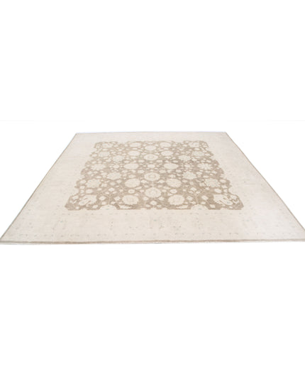 Serenity 9' 7" X 9' 7" Hand Knotted Wool Rug 9' 7" X 9' 7" (292 X 292) / Taupe / Wool