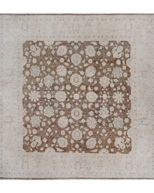 Serenity 9' 7" X 9' 7" Hand Knotted Wool Rug 9' 7" X 9' 7" (292 X 292) / Taupe / Wool