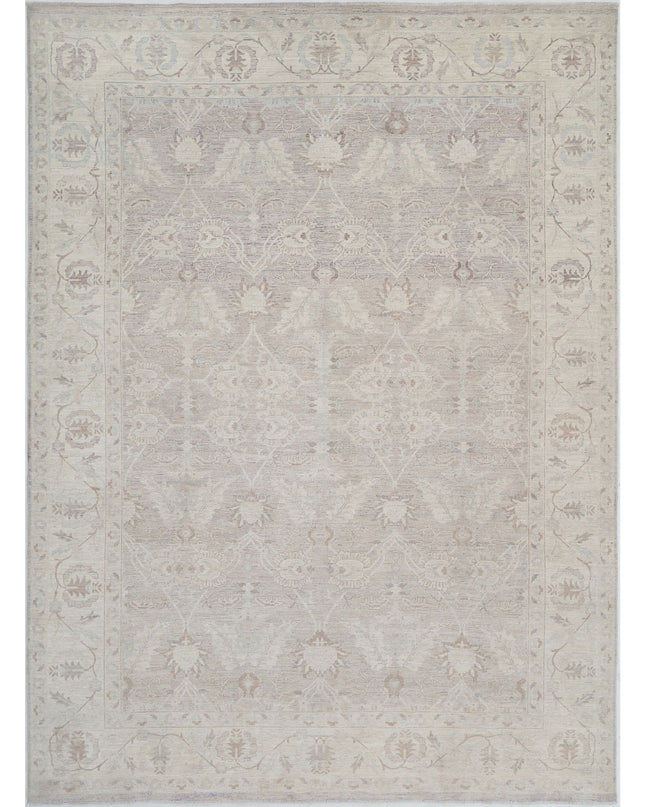 Serenity 8' 10" X 12' 1" Hand Knotted Wool Rug 8' 10" X 12' 1" (269 X 368) / Grey / Wool