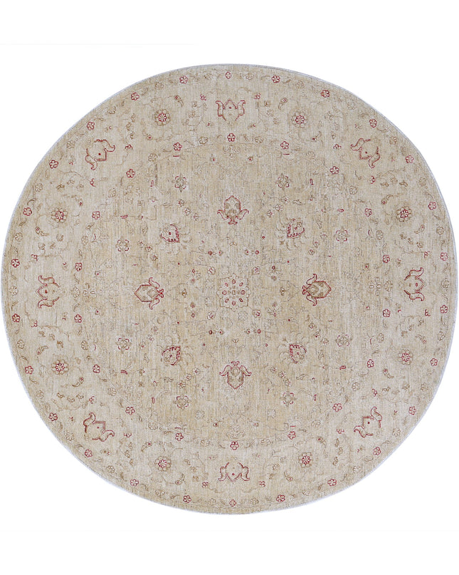 Serenity 7' 10" X 8' 0" Hand Knotted Wool Rug 7' 10" X 8' 0" (239 X 244) / Ivory / Wool