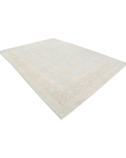 Serenity 9' 0" X 12' 2" Hand Knotted Wool Rug 9' 0" X 12' 2" (274 X 371) / Blue / Wool