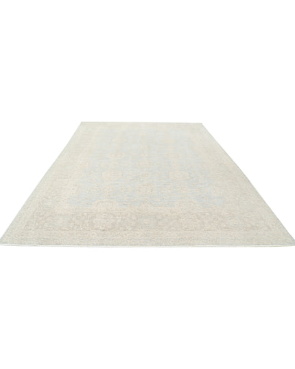 Serenity 9' 0" X 12' 2" Hand Knotted Wool Rug 9' 0" X 12' 2" (274 X 371) / Blue / Wool