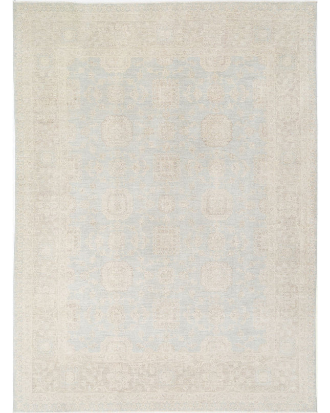 Serenity 9' 0" X 12' 2" Hand Knotted Wool Rug 9' 0" X 12' 2" (274 X 371) / Blue / Wool