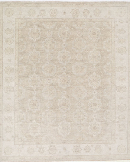 Serenity 8' 0" X 9' 6" Hand Knotted Wool Rug 8' 0" X 9' 6" (244 X 290) / Tan / Wool