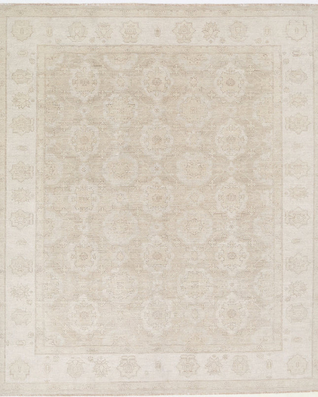 Serenity 8' 0" X 9' 6" Hand Knotted Wool Rug 8' 0" X 9' 6" (244 X 290) / Tan / Wool