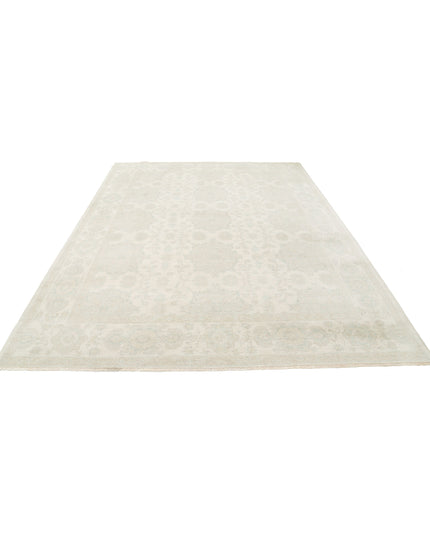 Serenity 7' 10" X 10' 1" Hand Knotted Wool Rug 7' 10" X 10' 1" (239 X 307) / Ivory / Wool