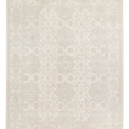Serenity 7' 10" X 10' 1" Hand Knotted Wool Rug 7' 10" X 10' 1" (239 X 307) / Ivory / Wool