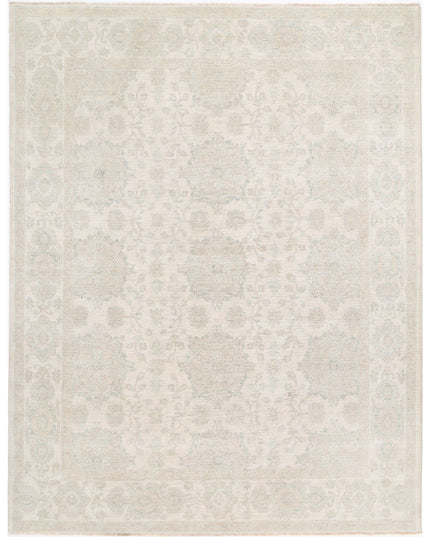Serenity 7' 10" X 10' 1" Hand Knotted Wool Rug 7' 10" X 10' 1" (239 X 307) / Ivory / Wool