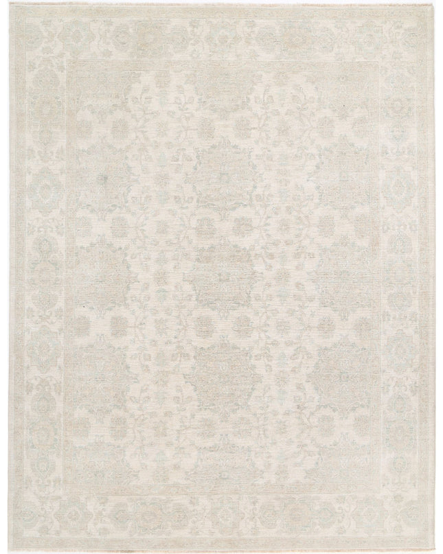 Serenity 7' 10" X 10' 1" Hand Knotted Wool Rug 7' 10" X 10' 1" (239 X 307) / Ivory / Wool