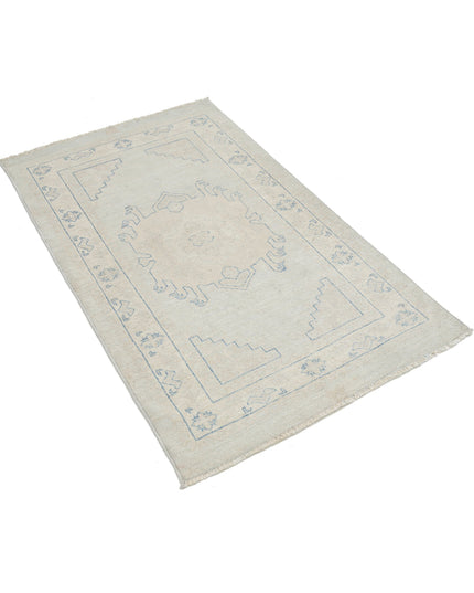 Serenity 2' 11" X 4' 9" Hand Knotted Wool Rug 2' 11" X 4' 9" (89 X 145) / Blue / Wool