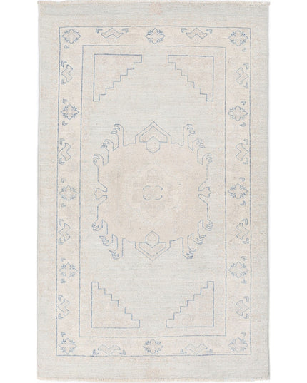 Serenity 2' 11" X 4' 9" Hand Knotted Wool Rug 2' 11" X 4' 9" (89 X 145) / Blue / Wool