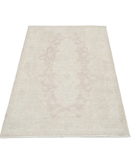 Serenity 2' 11" X 4' 8" Hand Knotted Wool Rug 2' 11" X 4' 8" (89 X 142) / Pink / Wool