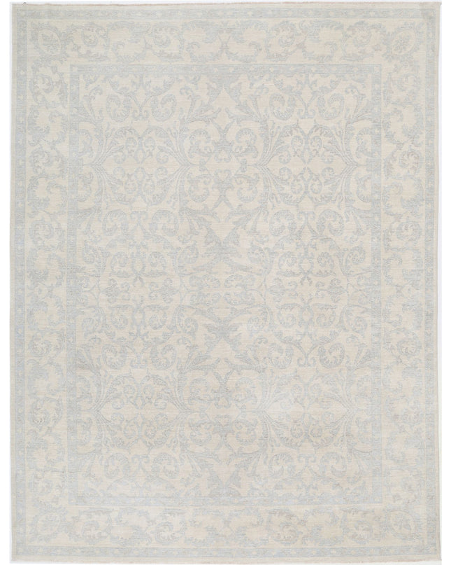 Serenity 8' 11" X 11' 9" Hand Knotted Wool Rug 8' 11" X 11' 9" (272 X 358) / Ivory / Wool