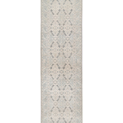 Serenity 3' 10" X 13' 7" Hand Knotted Wool Rug 3' 10" X 13' 7" (117 X 414) / Grey / Wool
